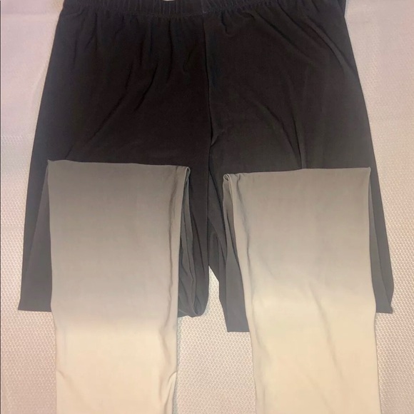 Venus Women’s Dark Gray to Cream Ombre Leggings XL - Picture 5 of 8